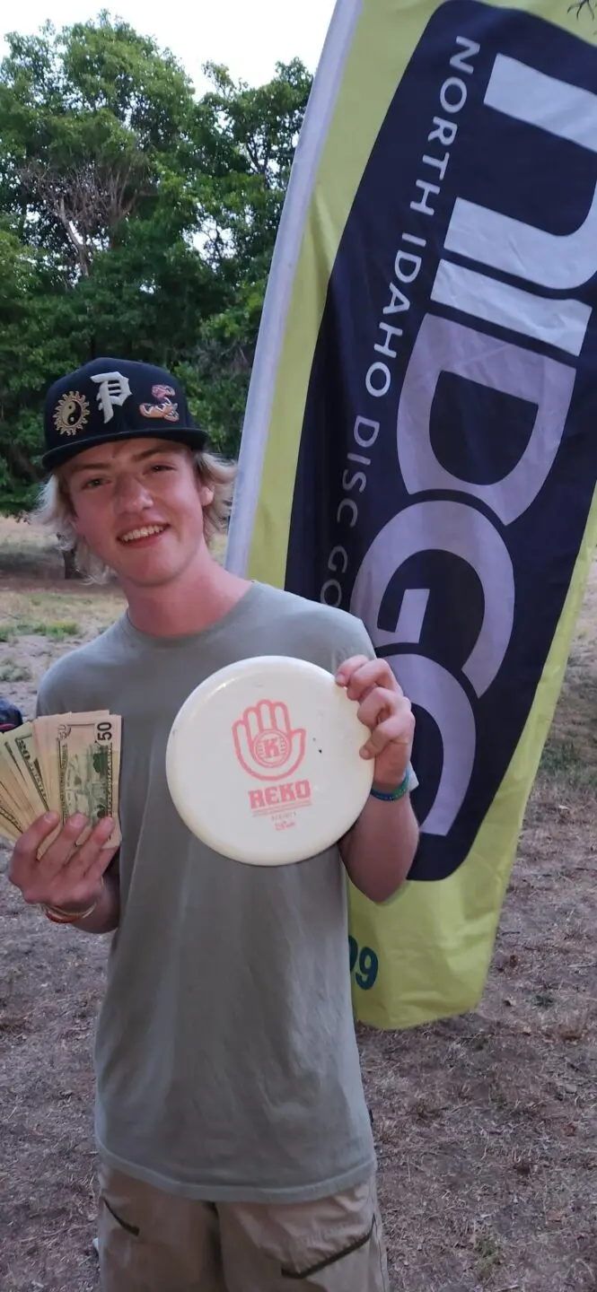 Ace pot winner at a weekly disc golf league