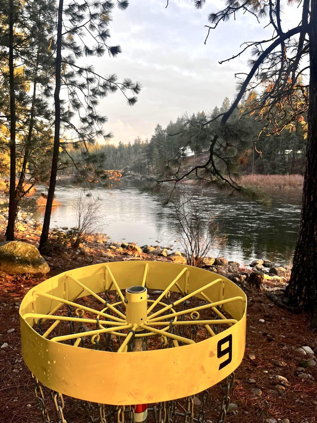 Corbin Park disc golf course, hole 9